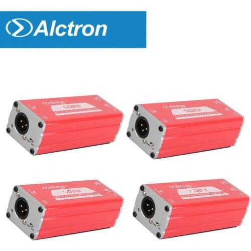4pcs/lot Alctron SD201 active 48V phantom power DI box for guitar recording and stage performance, acoustic and electric guitar