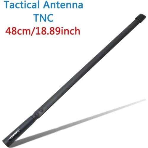 ABBREE TNC Connector VHF UHF Dual Band Foldable Tactical Antenna For Kenwood TK-378 Harris AN/PRC-152 148 Walkie Talkie Radio