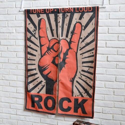 American Creative Rock Curtain Thickened Cotton Half Curtain Coffee Short Curtain for Window Kitchen Cabinet Door Bar