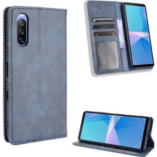 For Sony Xperia 10 III Case Wallet Flip Style Leather Magnet Phone Bag Cover For Sony Xperia 10 III 10iii With Photo Frame