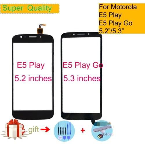 E5 Play/E5 Play Go For Motorola Moto E5 Play XT1920 XT1921 E5 Play Go Touch Screen Digitizer Front Glass Panel Sensor Black