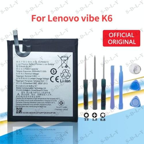 For Lenovo Vibe K6 BL 267 5.0 3000mAh Battery BL267 Cell Phone Replacement Battery+Tracking + tools