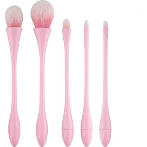 Makeup Brush Set Tools -The Xiao Man Yao Series- Powder Foundation Eyeshadow Lip Eyeliner Blush Marble Face Makeup Brushes 5pcs