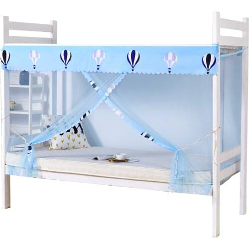 Student Mosquito Net Dormitory 1.2 M Dormitory Top Bunk M Universal Upper and Lower Bunk 0.9 Single 1 Household Zipper 1.5M Bed