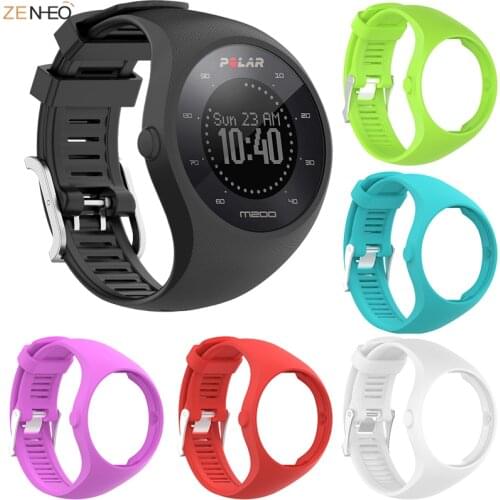 ZENHEO Soft Silicone Replacement Watch Band Wrist Strap Sport Bracelet for POLAR M200 GPS Running Smart Watch Accessories