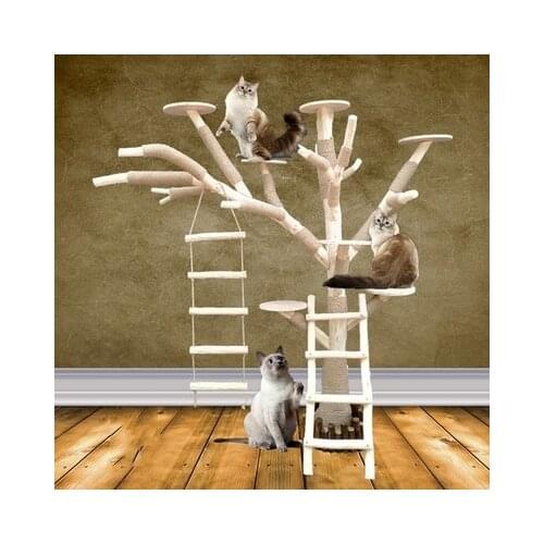 New imitation cat tree cat climbing frame dead tree large fake tree shape tree nest pet jumping platform cat toy decoration
