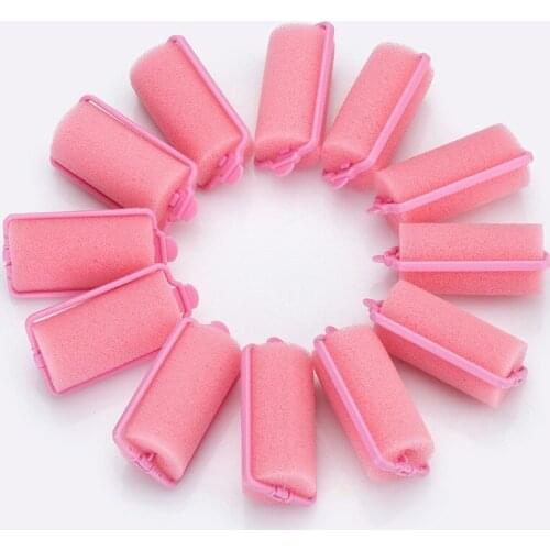 New Professional 12 Pcs Curler Hairdressing Tool Soft DIY Sponge Hair Styling Foam Hair Rollers Styling tool