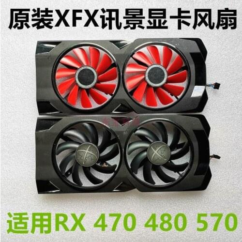 Original for XFX RX470D RX470 RX480 RX570 Graphics Card Cooling Shell And Fan FONSONING