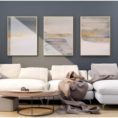 Landscape Poster Decor Painting Wonderland Customizable Canvas Painting Pictures Decoration for Living Room 3Pcs Frameless
