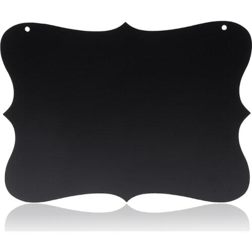 Rectangle Hanging Wood Blackboard Double Sided Erasable Chalkboard Message Board U4LD