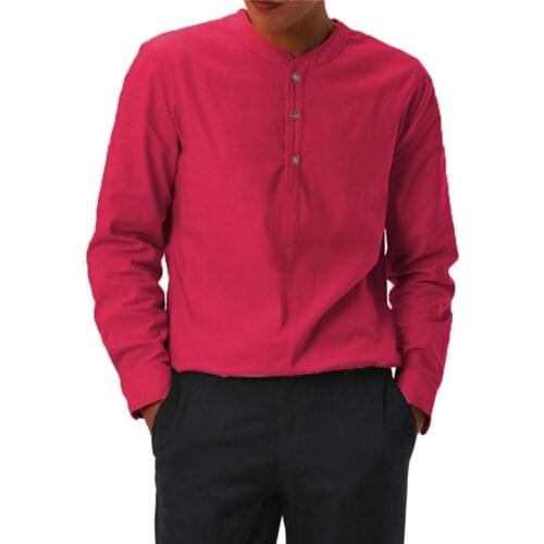 Business Men Dress Shirt Fashion Long Sleeve V Neck Soft Solid Color Slim Male Shirts Casual Pullover Shirt Top Men Clothing