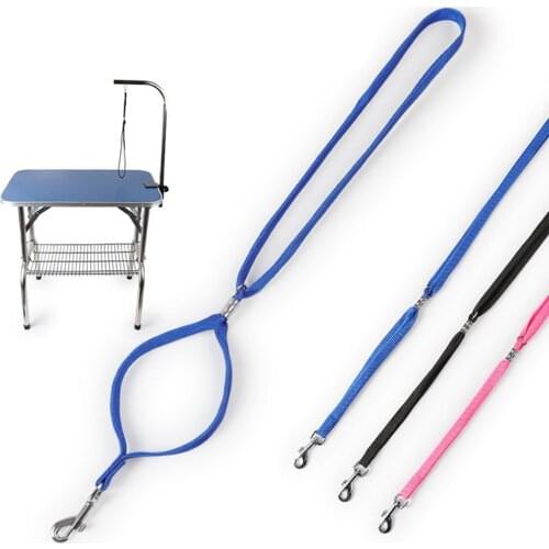 Pet Dog Cat Grooming Loop Table Adjustable Pet Grooming Leash for Cats Small Dogs Puppy Grooming Table Noose Loop Lock Clip Rope