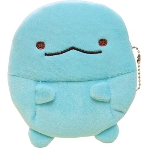 Funny Pattern Wallet Cute Cartoon Animal Coin Bag Portable Plush Mini Card Bag Avocado Shape Purse Mini Handbag