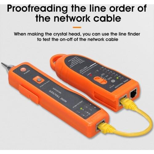 Network Cable Tester Cat5 Cat6 RJ45 UTP STP Detector Line Finder Telephone Wire Tracker Tracer Diagnose Tone Tool Kit