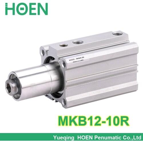 MKB12*10R double acting rotary air cylinders MKB12-10R with arm 12mm bore 10mm stroke clockwise rotary clamp pneumatic cylinder