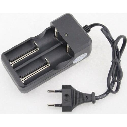US EU Plug dual 18650 Battery Charger Fast Charging For 18650 14500 16340 26650 Rechargeable Li-Ion Batteries auto stop charging