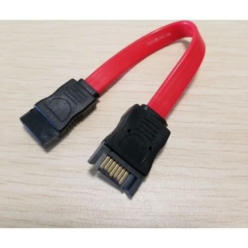 Hard Dirve SATA Data Extension Serial Power Cable Male to Female Red 10cm