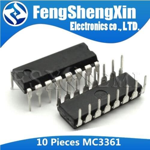 10PCS MC3361 DIP MC3361BP DIP-16 MC3361CP DIP16 LOW POWER FM IF IC