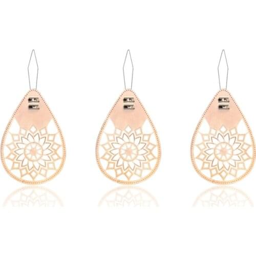 3Pcs Rose Gold Flower Needle Threaders for Hand Sewing Embroidery Wire Loop Needle Threader Stitch Insertion Hand Machine Sewing