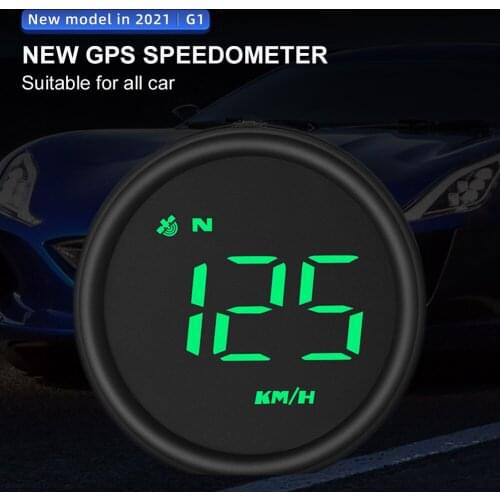 Car Head-Up Display Universal Car HUD w/ Backlight 2.6" LCD GPS System Windshield Projector Auto OFF Overspeed Warning KM/h MPH