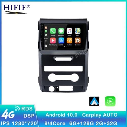 Car Radio For Ford F150 Raptor 2009-2012 high Version Android 10.0 Car DVD GPS Navigation Player Deckless Car Stereo Headunit