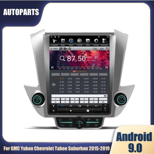 KUKUZ 12.1" Android 9.0 4G-64G Car Radio GPS Navigation For GMC Yukon Chevrolet Tahoe Suburban 2015-2019 Headunit Multimedia IPS