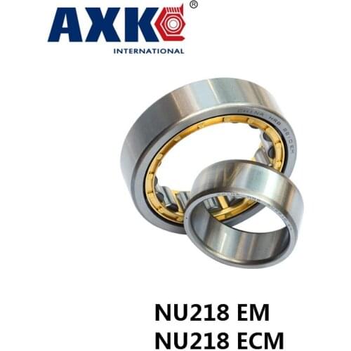 Axk Nu218 Em Or Nu218ecm (90x160x30mm)brass Cage Cylindrical Roller Bearings Abec-1,p0