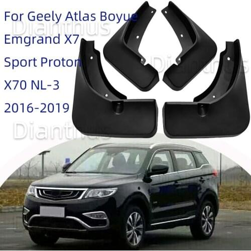 For Geely Atlas Boyue Emgrand X7 Sport Proton X70 NL-3 2016-2019 Car Mudguard anti-splash Front Rear Fender Accessories 2017 201