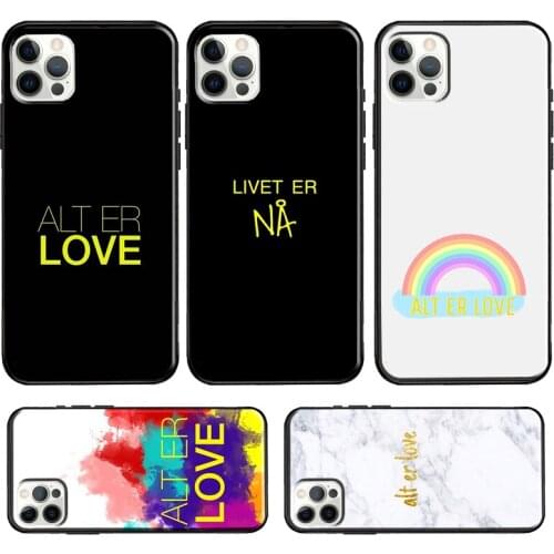 Alt er love Skam For iPhone 11 12 Pro Max mini Case For iPhone XR X XS Max SE 2020 6S 7 8 Plus Coque