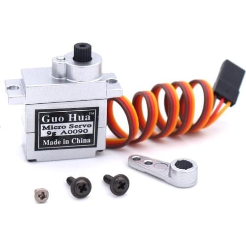 GuoHua A0090 9g All Metal Gear Digital Micro Servo 6KG for RC Airplane Robot WPL B16 B24 B36 C24 C34 Q60 Q61 MN 901/16 RC Cars