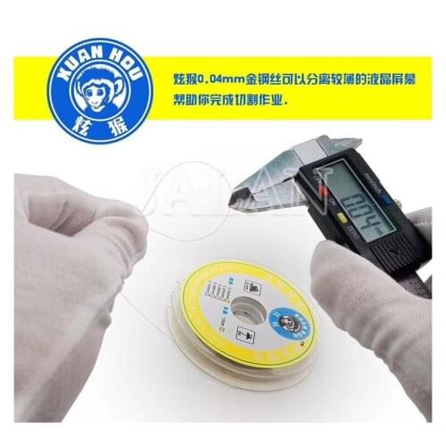 5pcs 0.04mm 0.05mm 0.06mm 0.10mm xuanhou dedicated Separation gold wire cutting tool for samsung for iphone LCD display repair