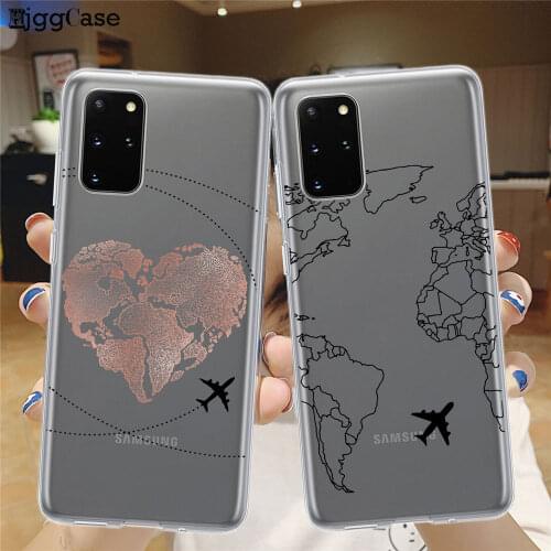 World Map Travel Soft TPU Phone Cases For Samsung Galaxy A32 A72 A02 A12 A42 A52 A01 A21S A31 A41 A51 A71 4G 5G Back Cover