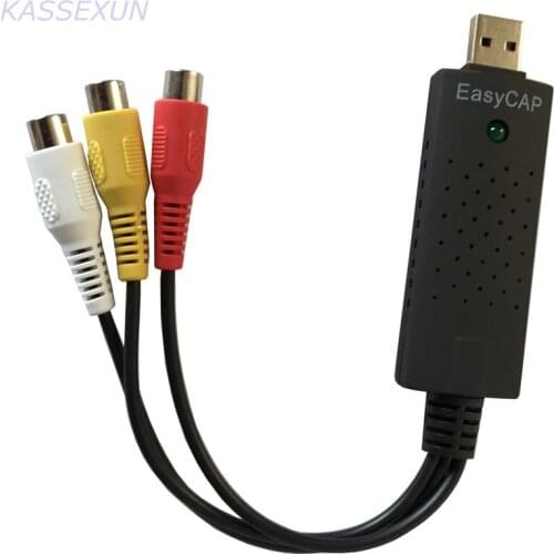 2017 USB2.0 tv tuner card video capture with Audio TV DVD VHS Audio AV Adapter for computer windows, mac, linux Free shipping