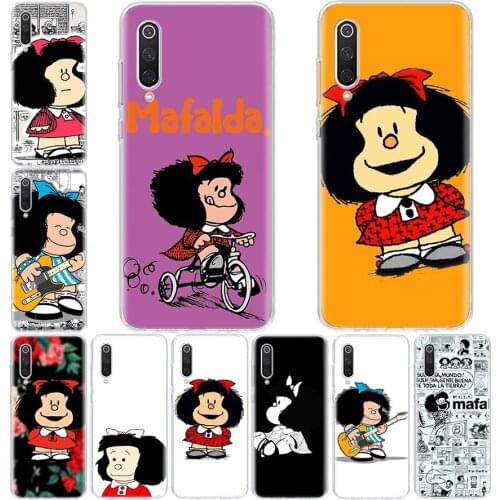 Mafalda Phone Case For Xiaomi Redmi Note 10 9S 8T 9 8 7 6 5 Pro S2 9C 9A 8A 7A 6A 5A K30 K20 Cover