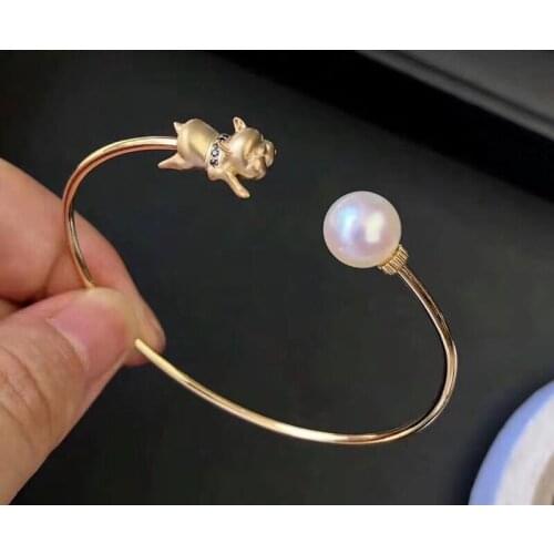 Cute Lovely 925 Sterling Silver Bracelet Mountings ADJUSTABLE Bangle Findings Jewelry Parts Fittings Accessories for Pearls