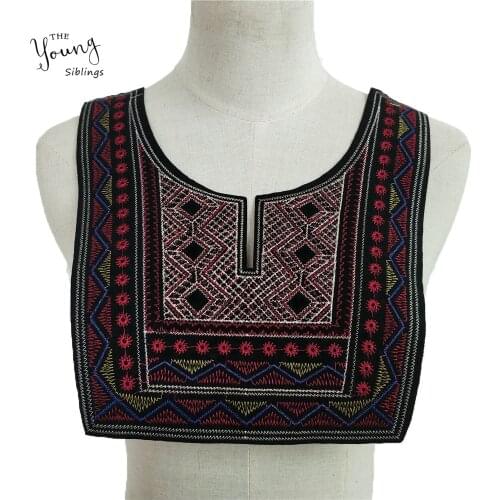 New arrive Embroidery Applique Y-shape Lace Collar Sewing Craft Lace Neckline DIY Applications for Clothing Accessorie decorate