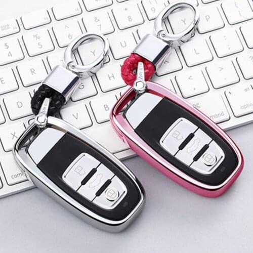 New Soft TPU Car key fob cover protect for Audi A4 A4L A5 A6 A6L Q5 S5 S7 Protect Shell decoration protection Key Case for car