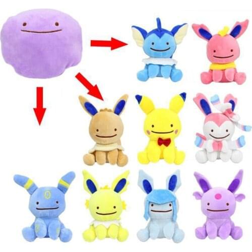 25cm New Pokemon Plush Dittos Sylveons Leafeons Glacias Espeons Umbreons Jolteons Soft Gift Kid