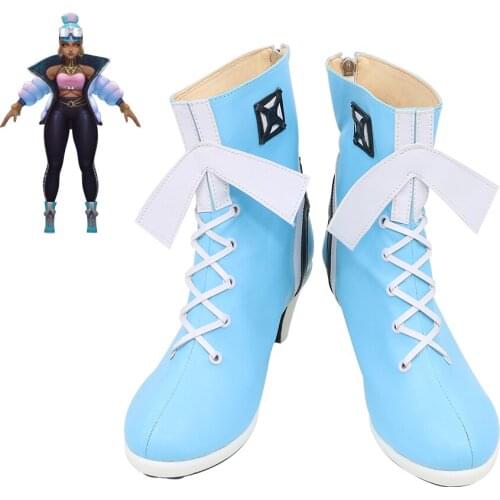 LOL Princess of the Ixaocan Empress of the Elements Elemental Mage True Damage Skin Qiyana Yun Tal Game Cosplay Shoes Boots C006