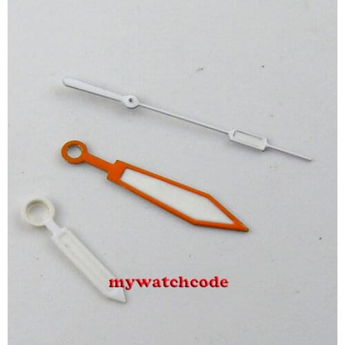 PLOPROF SUPER LUME ORANGE watch hands for suitable for miyota 8205 8215 821A mingzhu DG 2813 Seagull ST1612 TY2806 movement