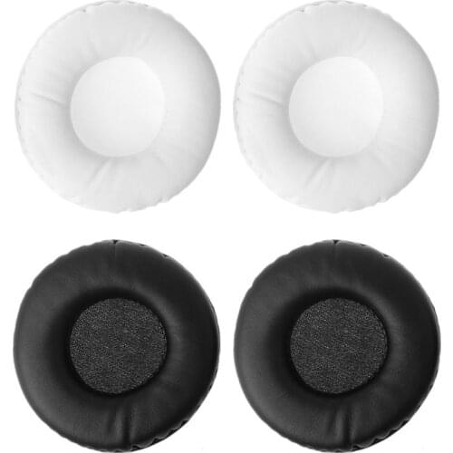 A Pair of Black Replacement Ear Pads Cushions for Sony MDR-V55 MDR V500 V500DJ V55 MDR-7502 Headphones 80mm Drop Shipping