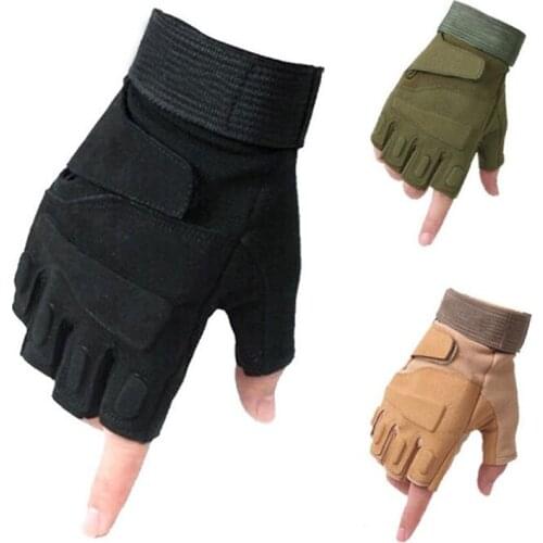 Military Tactical Gloves Half Finger SWAT Gloves Gym Fitness Shooting Paintbal Combat Gloves Outdoor Sport Riding Bicycle