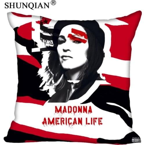 R#135 Custom Pillow Madonna &17 Pillowcases zipper (35x35cm One Side) Pillow Cover R810&R135qp