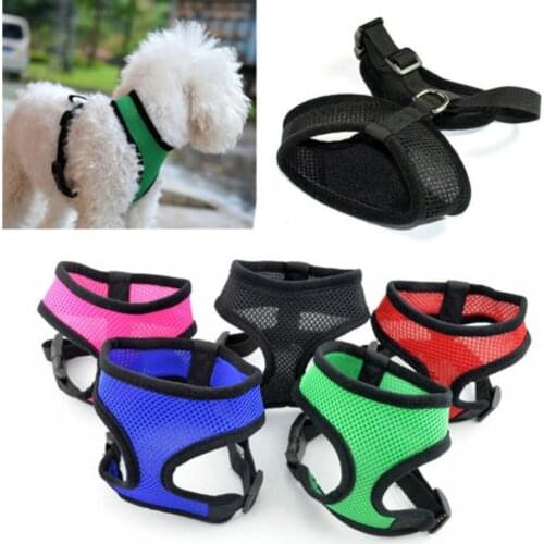 Adjustable Pet Strap Mesh Vest For Dog Puppy Cat Safety Small Dog Chest Strip 1PC XS,S,M,L,XL Dog Harness Pet Outdoor Supplies