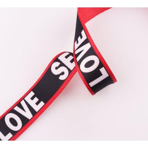 Black&red Stripe Webbing Strap 38mm Nylon Webbing Belt Strap Handbag Strap webbing ribbon luggage belt strap