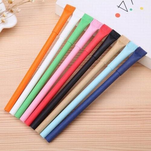 Lot For 800pcs Slim Eco Paper Ball Pen,Environmental Friendly,Fair Advertise Ballpoint, Promotion Gift Pen