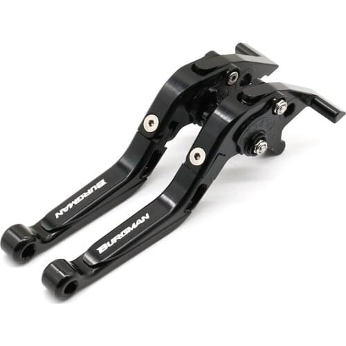 For SUZUKI Burgman All Year CNC Foldable Extendable Adjustable CNC Motorcycle Brake Clutch Levers Folding