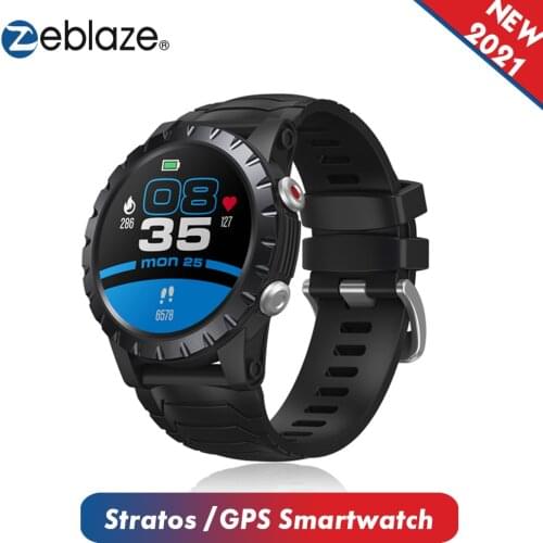 Zeblaze Stratos Premium Multi-sport GPS Smartwatches 50M Waterproof Fitness Tracker Heart Rate/Sleep/Stress Monitor Smart Watch