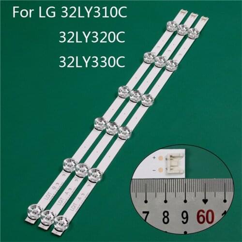 LED TV Illumination Part Replacement For LG 32LY330C-UA 32LY310C-ZA 32LY320C LED Bar Backlight Strip Line Ruler DRT3.0 32 A B