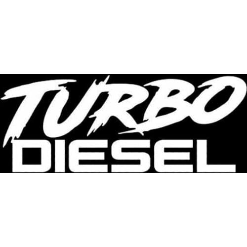 TURBO DIESEL Car Sticker Decal Funny Boosted Vinyl Black Silver Waterproof Car Window Body Decorative Stickers Accessories